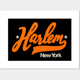 Vintage Harlem New York - Retro Harlem Logo - Harlem Shirt Posters and Art